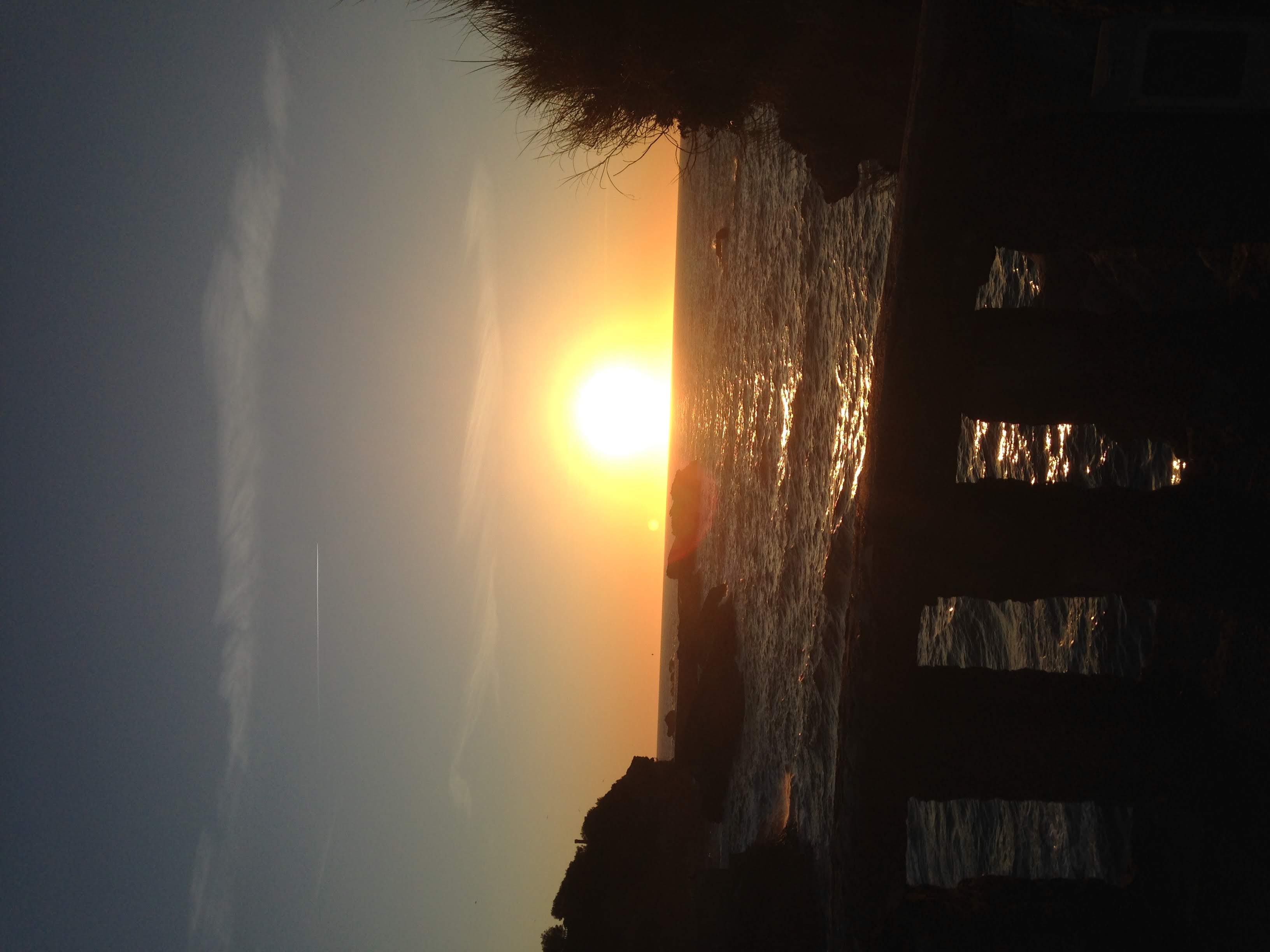 Sunset in Biarritz, France